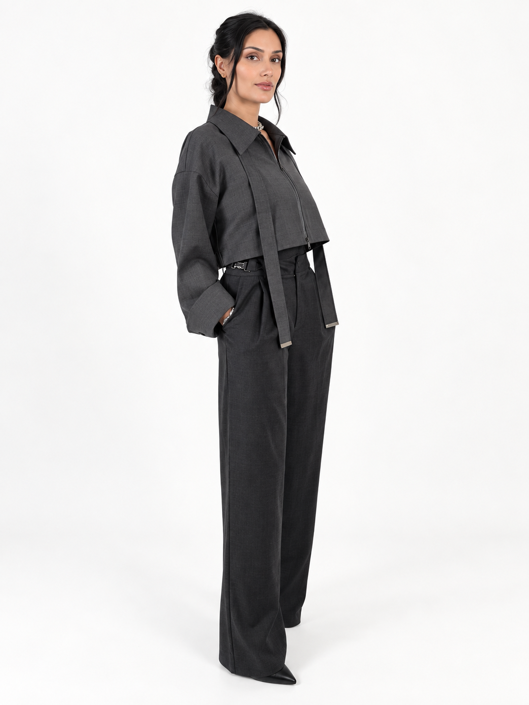 Off-Duty Cropped Utility Jacket