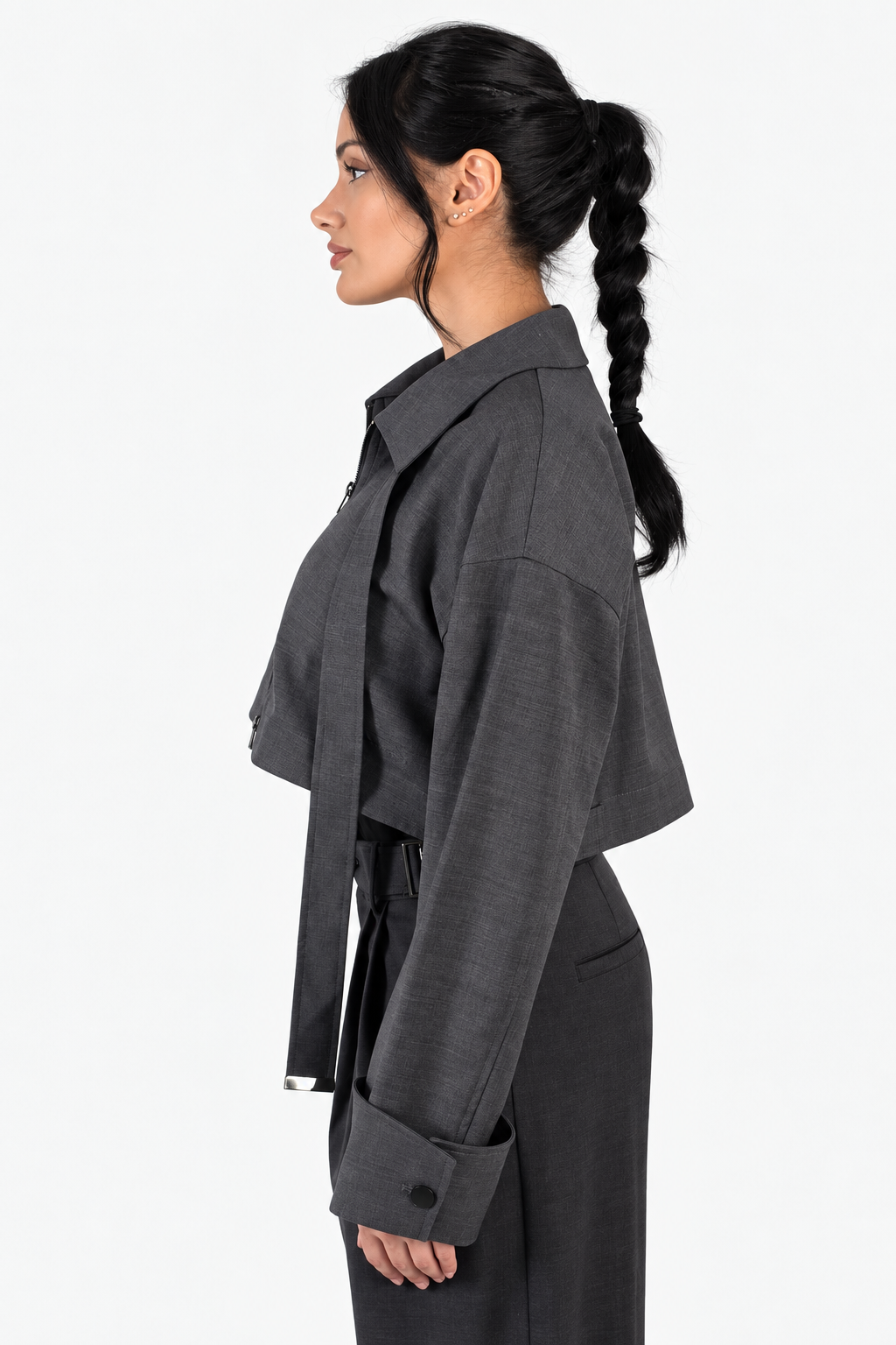 Off-Duty Cropped Utility Jacket